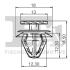 Кліпса кріплення (затискач) Fischer Automotive One (FA1) 1040028.5 (фото 2)