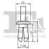 Кліпса кріплення (затискач) Fischer Automotive One (FA1) 1120004.5 (фото 2)