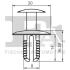 Кліпса кріплення (затискач) Fischer Automotive One (FA1) 1120012.5 (фото 2)