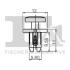 Кліпса кріплення (затискач) Fischer Automotive One (FA1) 1130002.5 (фото 2)