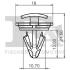 Кліпса кріплення (затискач) Fischer Automotive One (FA1) 1140078.10 (фото 2)