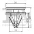 Кліпса кріплення (затискач) Fischer Automotive One (FA1) 1340026.10 (фото 2)