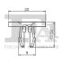Кліпса кріплення (затискач) Fischer Automotive One (FA1) 1360002.5 (фото 2)
