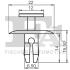 Кліпса кріплення (затискач) Fischer Automotive One (FA1) 2120008.5 (фото 2)