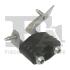 FISCHER RENAULT Кронштейн глушника (праворуч) VEL SATIS (BJ0) 2.0-3.5 dCi (мат. гума+метал) Fischer Automotive One (FA1) 223944 (фото 1)