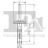 Кліпса кріплення (затискач) Fischer Automotive One (FA1) 2520001.5 (фото 2)