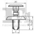 Кліпса кріплення (затискач) Fischer Automotive One (FA1) 3330004.10 (фото 2)