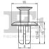 Кліпса кріплення (затискач) Fischer Automotive One (FA1) 7330003.5 (фото 2)