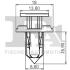 Кліпса кріплення (затискач) Fischer Automotive One (FA1) 7420003.5 (фото 2)