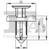 Кліпса кріплення (затискач) Fischer Automotive One (FA1) 7530007.5 (фото 2)