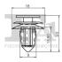 Кліпса кріплення (затискач) Fischer Automotive One (FA1) 7540006.5 (фото 2)