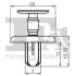 Кліпса кріплення (затискач) Fischer Automotive One (FA1) 7730013.5 (фото 2)