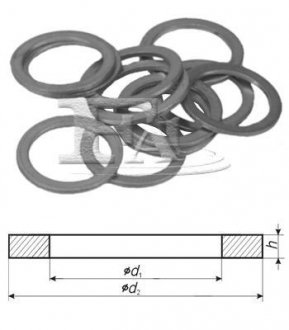 FISCHER Шайба медная 5,00 x 9,00 x 1,50 Fischer Automotive One (FA1) 835.760.010