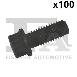 Болт з головкою системи TORX з чорного металу Fischer Automotive One (FA1) 982T08121.100