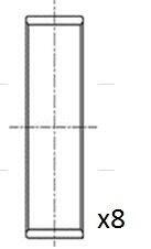 Вкладыши шатунные (без замка)) STD Ford 1.8 TDCi/75PS-90PS Fischer Automotive One (FA1) BB2030STD