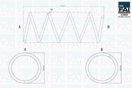 FAI DB пружина передня L= 429mm C-CLASS (W203) 00- Fischer Automotive One (FA1) FPCS170