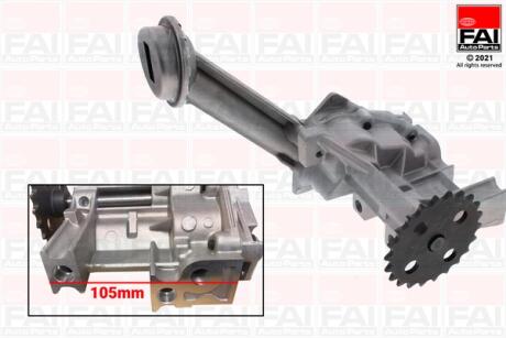 FAI RENAULT помпа мастила Captur,Clio II,III,IV,Duster,Fluence,Grand Scenic II,III,Kadjar,Kangoo,Laguna III,Megane II,III,DB,Nissan Fischer Automotive One (FA1) OP350