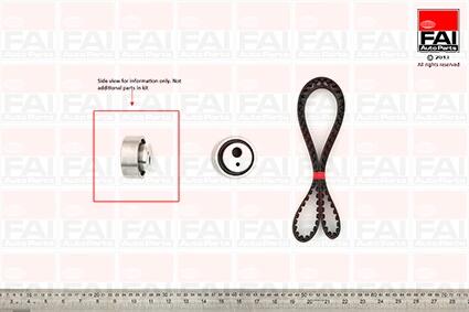 FAI К-т ГРМ (рем. + ролик) Citroen Ax, Saxo, Berlingo 1.1 Fischer Automotive One (FA1) TBK08
