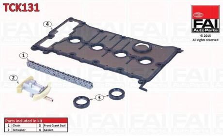 FAI VW К-кт ГРМ ланцюга (насос уприскування) Audi A4/6,Passat 2.0 01- Fischer Automotive One (FA1) TCK131