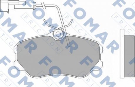 Колодки гальмівні дискові FOMAR FO 455881 (фото 1)