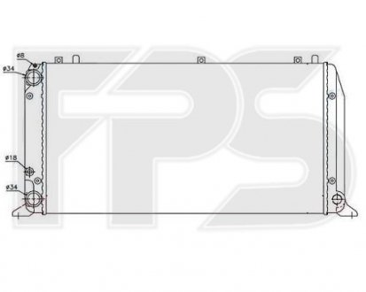 Радиатор охлаждения FPS FP 12 A409-P (фото 1)