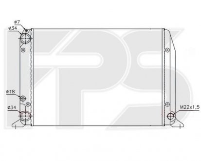Радиатор охлаждения FPS FP 12 A417-P (фото 1)