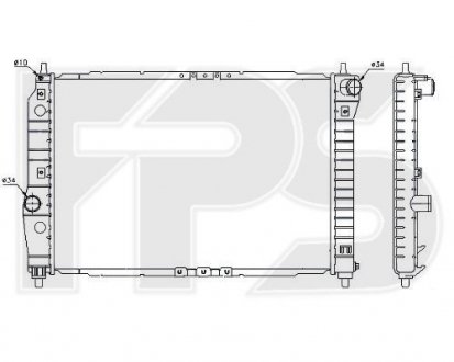 Радиатор охлаждения FPS FP 17 A697-P (фото 1)