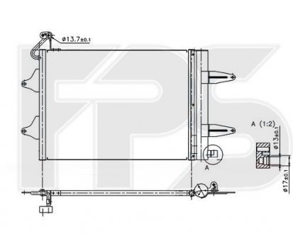 Конденсатор кондиціонера FPS FP 64 K221 (фото 1)