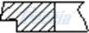 Кольца поршня ø80,5 [1,2 x 1,2 x 2] STD FRECCIA FR10209700 (фото 2)