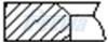 Кольца поршня ø82,5 [1,75 x 2 x 2] STD FRECCIA FR10217400 (фото 1)