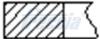 Кольца поршня ø75,5 [1,5 x 1,5 x 3] STD FRECCIA FR10420700 (фото 1)