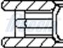 Кольца поршня ø82,5 [1,2 x 1,2 x 2] STD FRECCIA FR10506500 (фото 3)