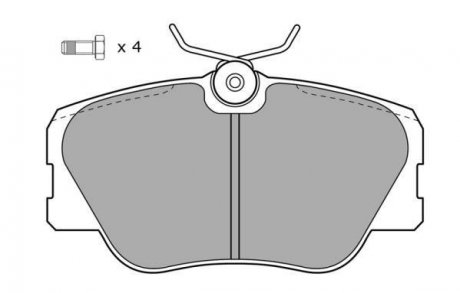 Колодки передні, E (W124) 85-95 FREMAX FBP-0495 (фото 1)