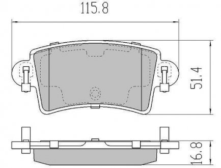 Колодки задні, 98-06 (тип BOSCH) FREMAX FBP-1275 (фото 1)