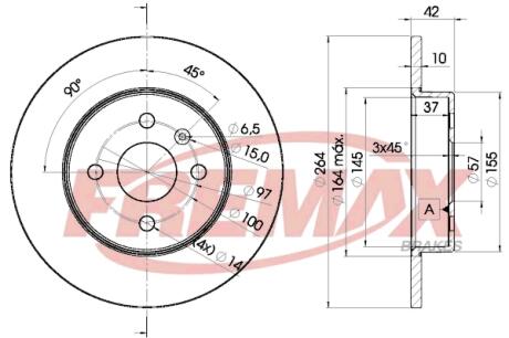 Диск тормозной FREMAX BD9116