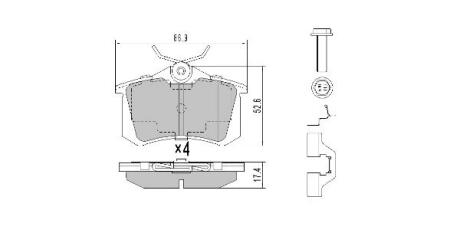 Колодки тормозные FREMAX FBP0575