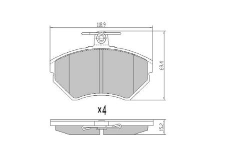 Колодки тормозные FREMAX FBP1051