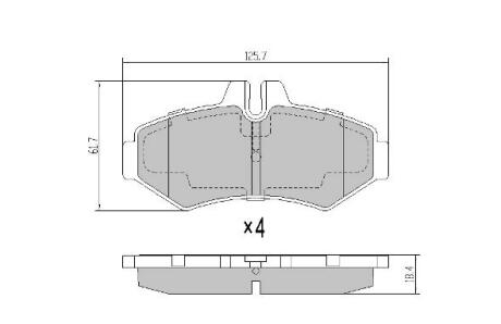 Колодки задние, 98-06 (тип BOSCH) FREMAX FBP1131