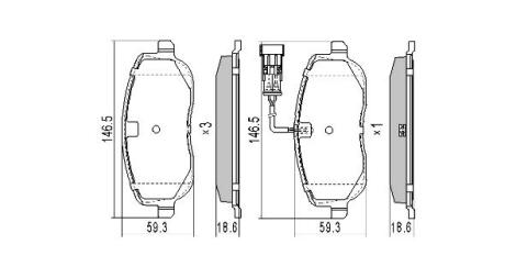 Колодки передние, 2.0JTD/Hdi 04- FREMAX FBP1271