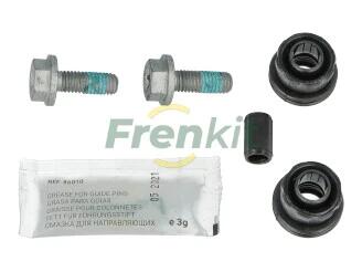 Ремкомплект напрямних супорта VW Tiguan 16-; AUDI A3 12-22; SKODA Octavia A7 13-19; TOYOTA C-HR 16-; RENAULT Trafic 14-; SEAT Leon 12-20; FIAT 500X 15-; MERCEDES-BENZ GLS X166 16-19; BMW 3 G20-21 19-; NISSAN X-Trail T32 14-21; CITROEN C4 10-20; MAZDA FRENKIT 810110