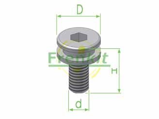 Болт гальмівного супорта 5,00/15,00 BREMBO FRENKIT 86220