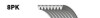 Дорожный ремень Gates 8PK2160ES (фото 1)