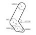 Комплект ГРМ Astra G/H 1.7CDTI 03- Gates K015595XS (фото 2)