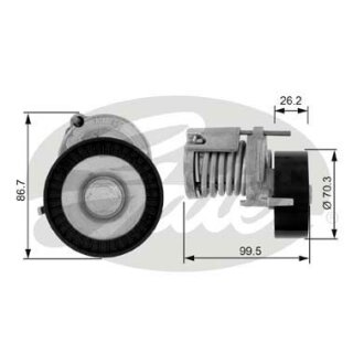 Роликовый модуль натяжителя ремня Gates T38214