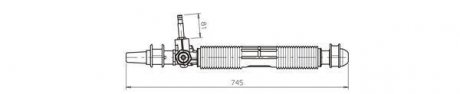 Рейка гідропідсилювача руля GENERAL RICAMBI OP4036 (фото 1)