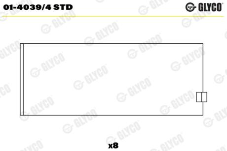 Вкладиші Glyco 0140394 STD