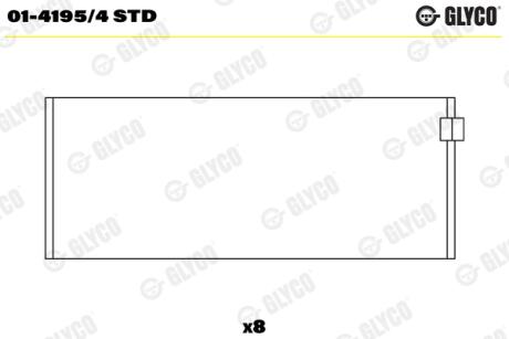 Вкладиші Glyco 0141954 STD