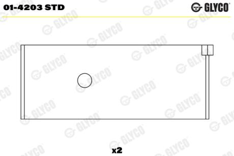 Вкладиші Glyco 014203 STD