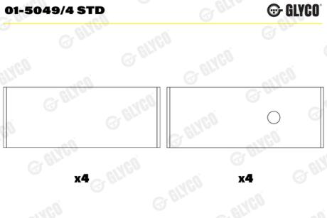 Вкладиші Glyco 0150494 STD