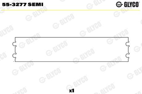 Підшипник ковзання Glyco 553277 SEMI